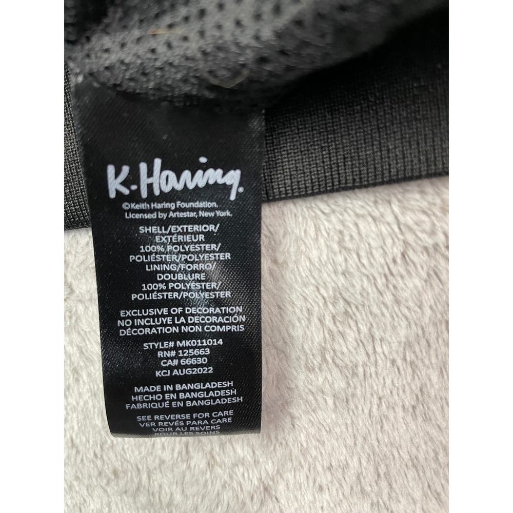 Members Only Keith Haring Jacket Mens Medium Black Bomber Windbreaker Tokyo Pop - Picture 12 of 12
